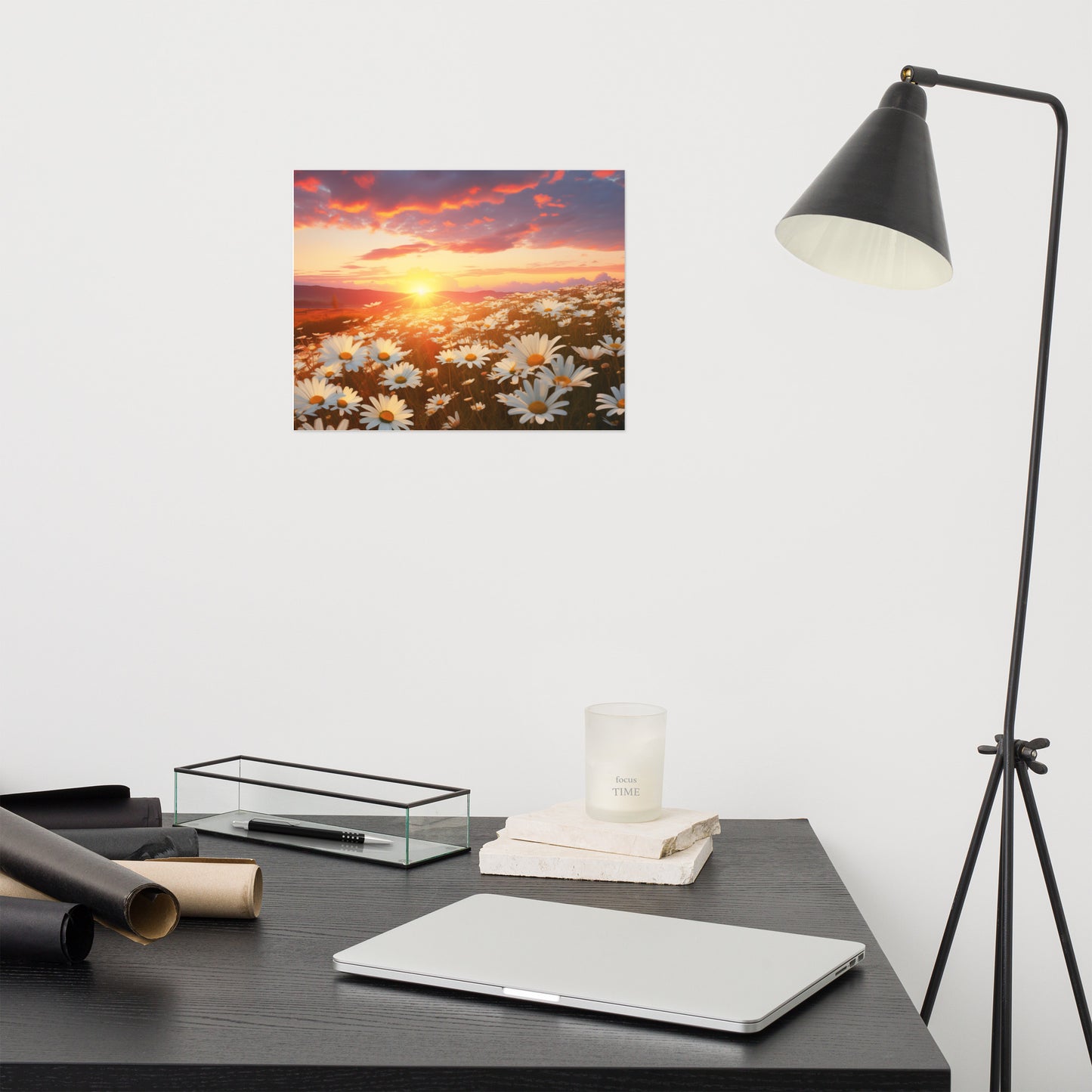 Golden Hour Glory Photorealism - Digital Artwork Loose Art Print