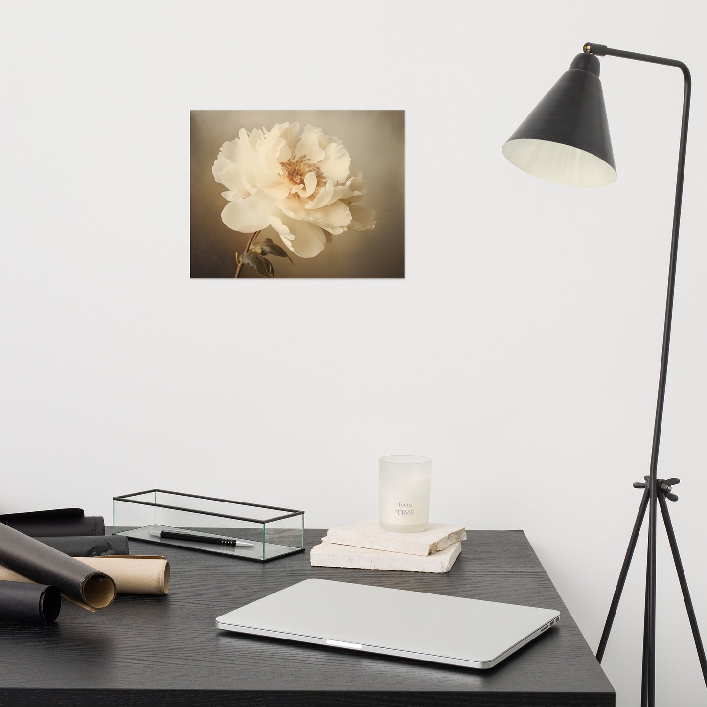 Nostalgic Bloom Retro Subdued Photorealism - Digital Artwork Loose Art Print