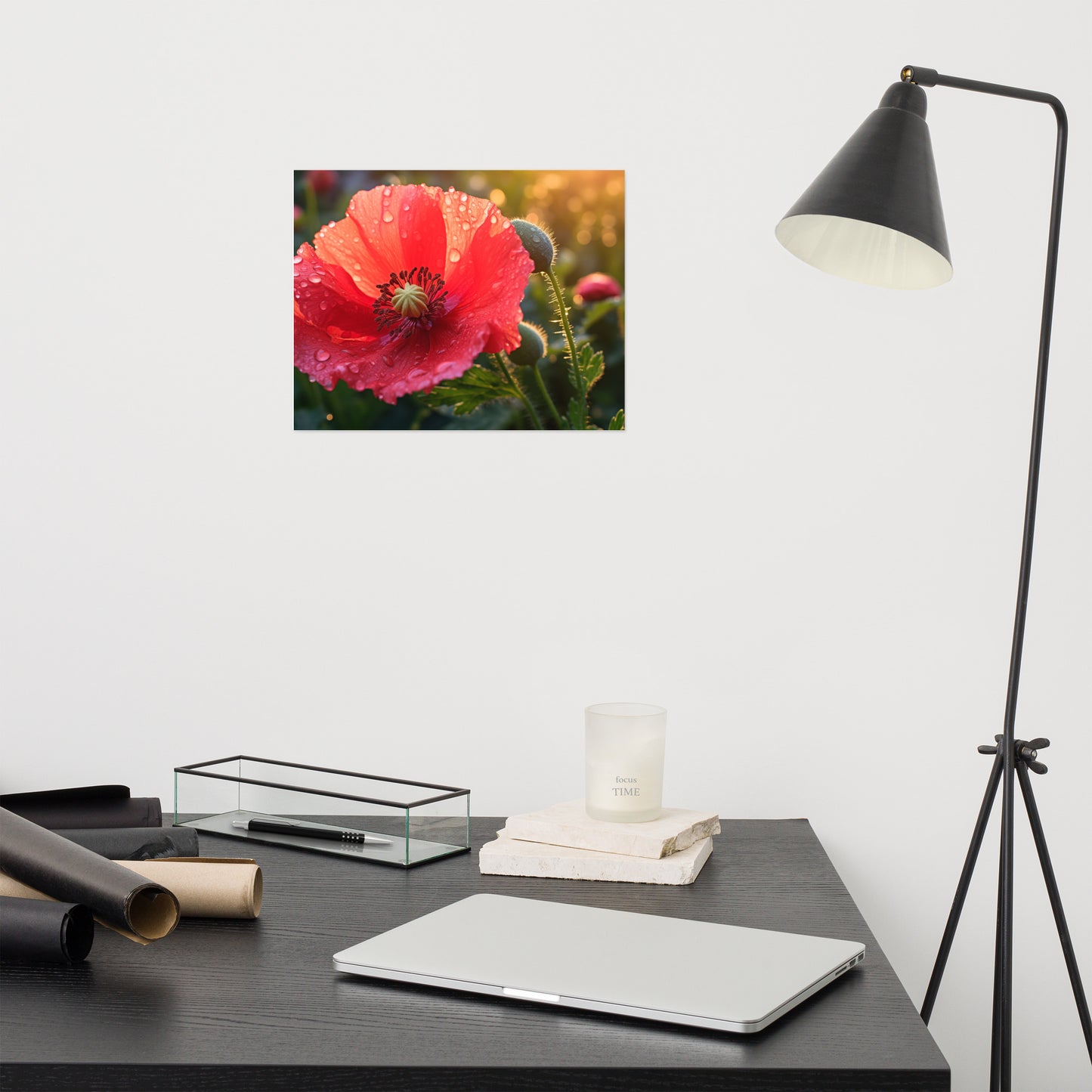 Resilient Bloom Photorealism - Digital Artwork Loose Art Print