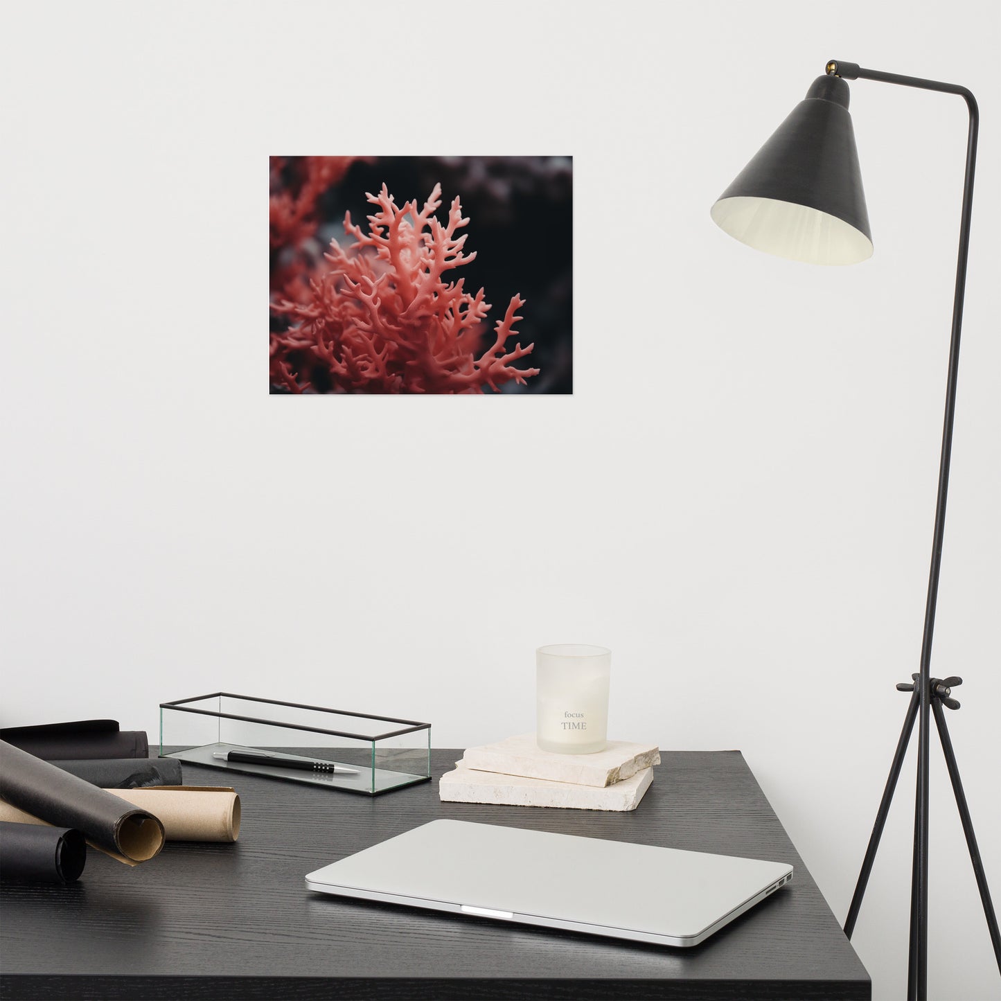 Underwater Eden Coral Photorealism - Digital Artwork Loose Art Print