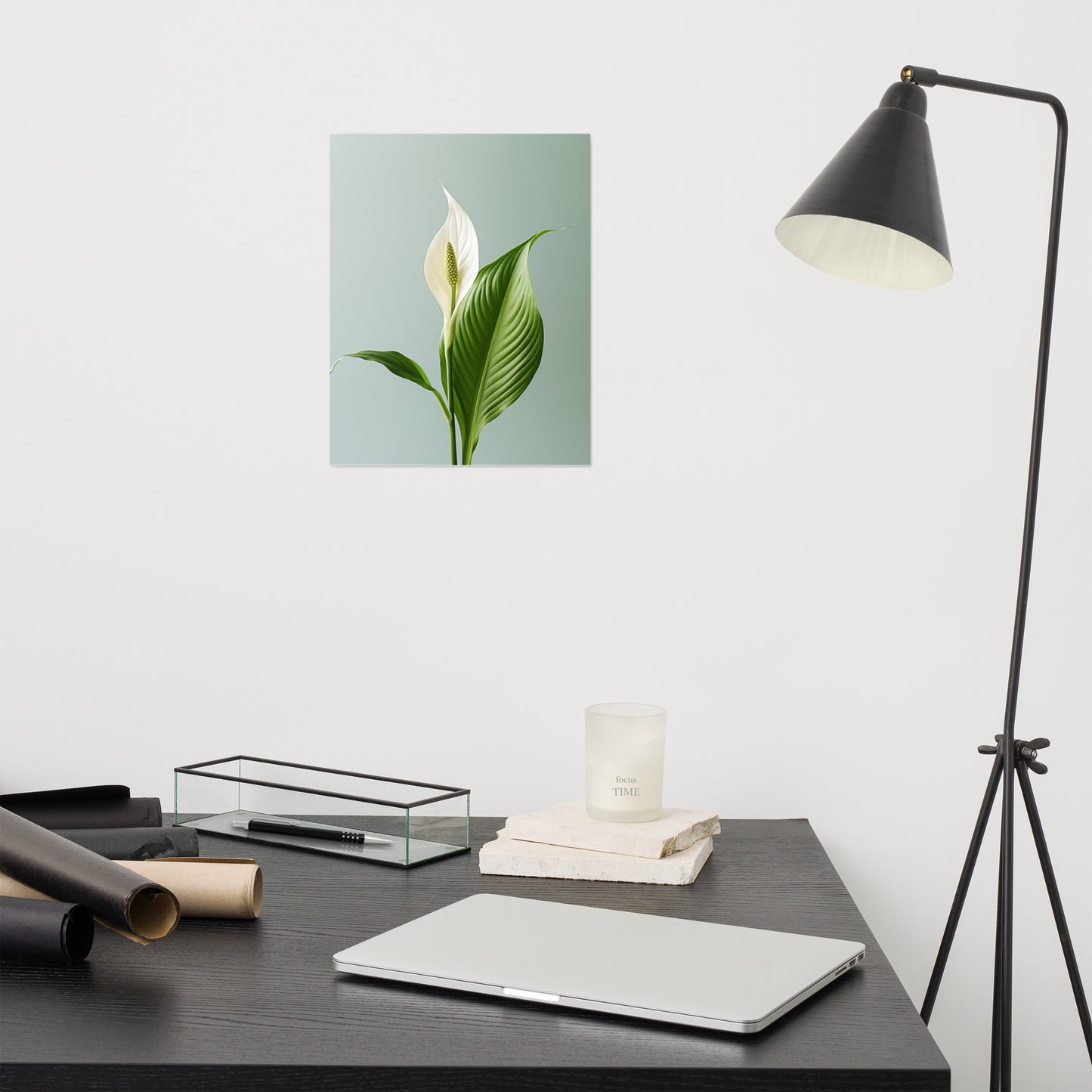 Morning Light Lily Realism Painting Digital Artwork Loose Art Print