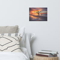 Sunrise and Trees At Edisto Island Coastal Landscape Photo Loose Wall Art Prints
