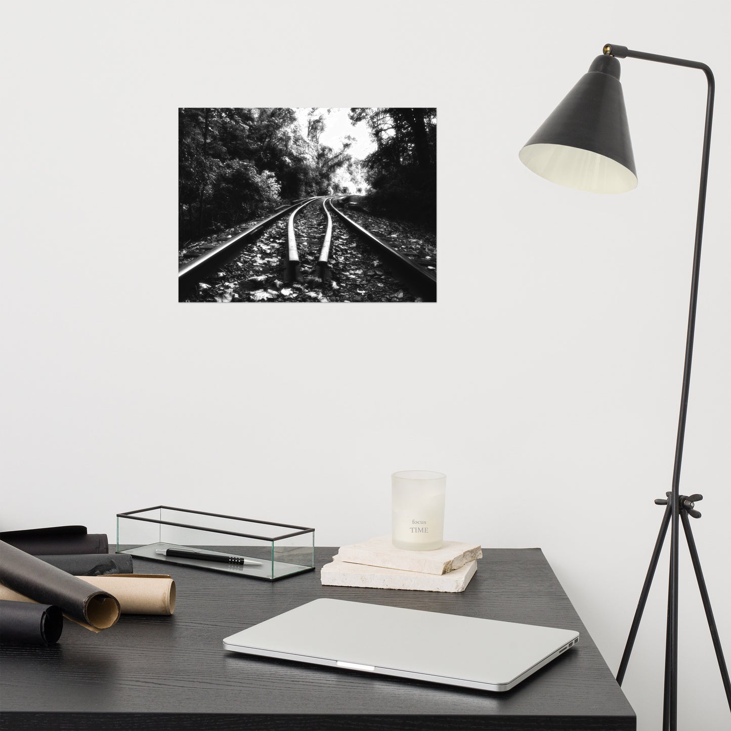 Lead Me Into The Light Black and White Landscape Photo Loose Wall Art Prints