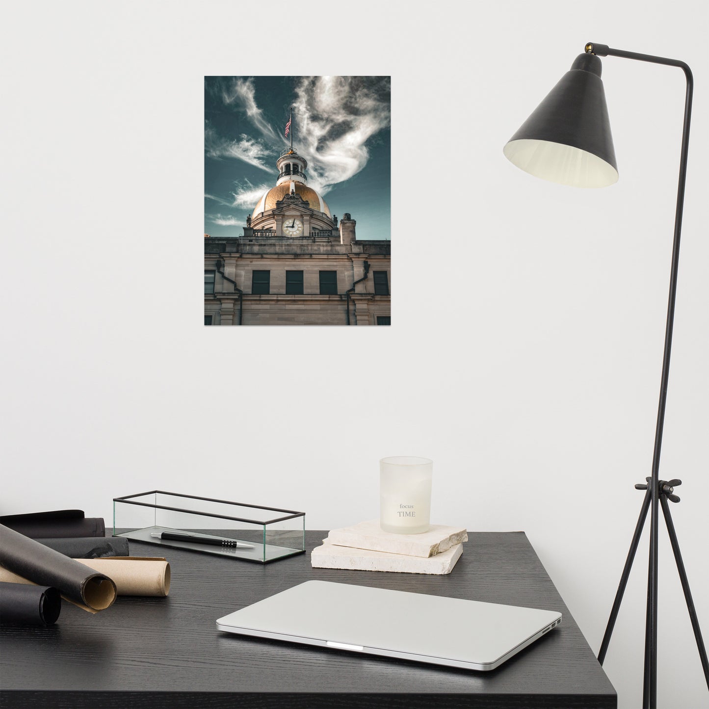 Savannah City Hall Architectural Photo Loose Wall Art Print