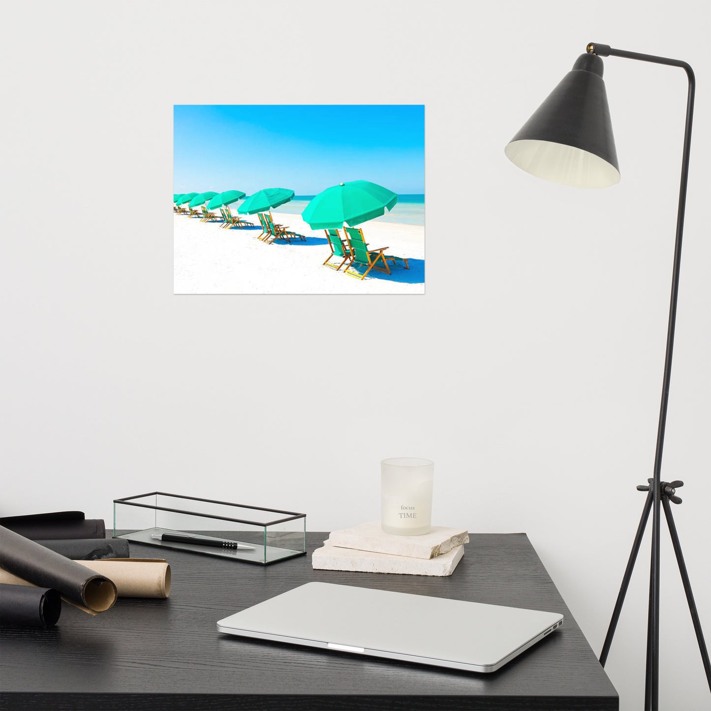 Lazy Days Coastal Beach Landscape Photograph Loose Wall Art Print