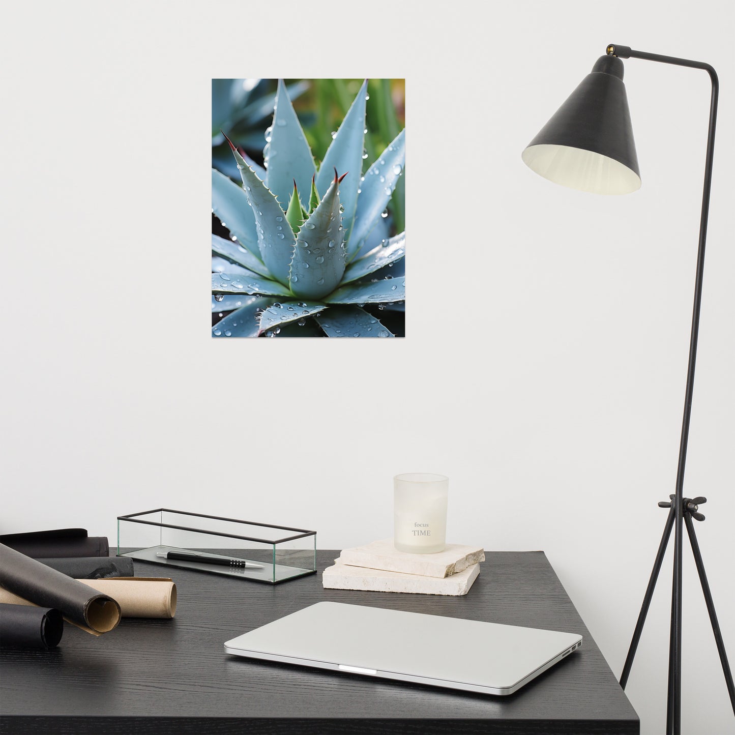 Cactus Painting Realistic: A Reminder of Beauty Botanical Rustic Photorealism - Digital Artwork Loose Art Print