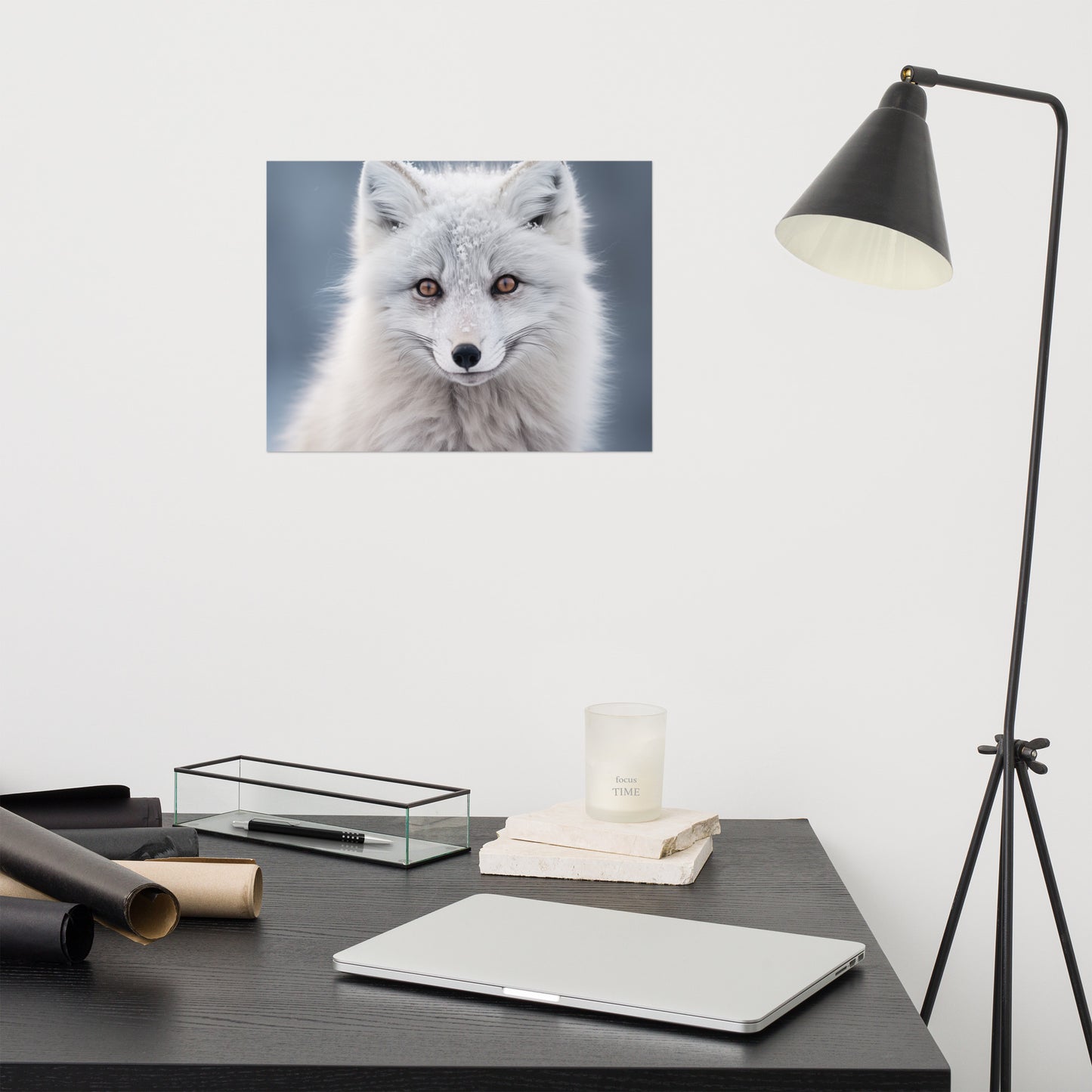 Wall Art Fox: Eyes of the North Photorealism - Digital Artwork Loose Art Print