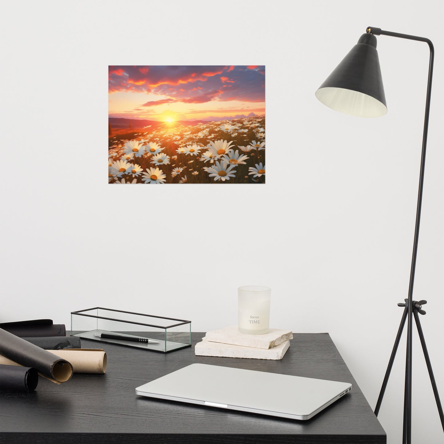 Golden Hour Glory Photorealism - Digital Artwork Loose Art Print