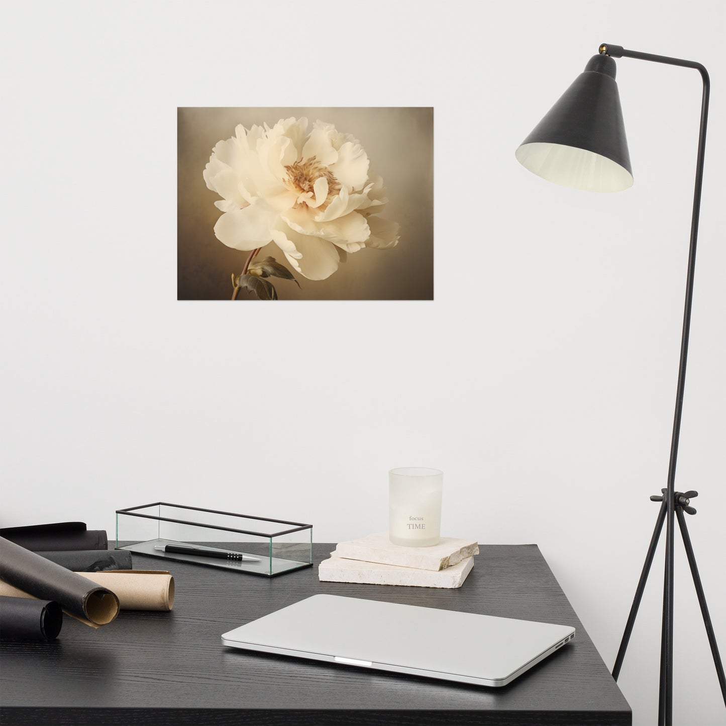 Nostalgic Bloom Retro Subdued Photorealism - Digital Artwork Loose Art Print