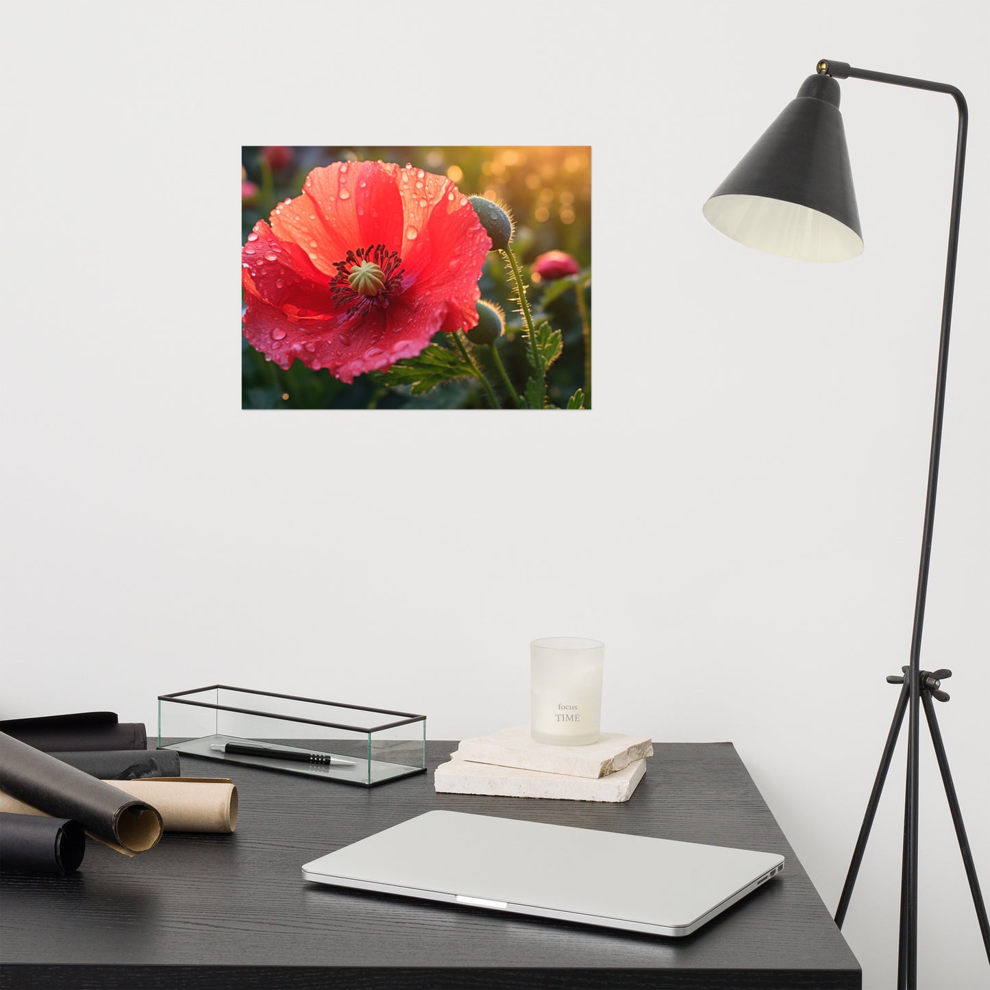 Resilient Bloom Photorealism - Digital Artwork Loose Art Print