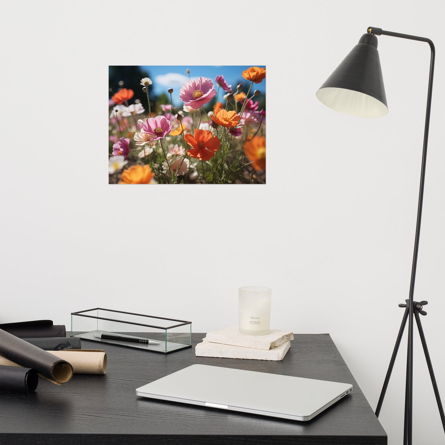 Timeless Beauty Meadow Flowers Photorealism - Digital Artwork Loose Art Print