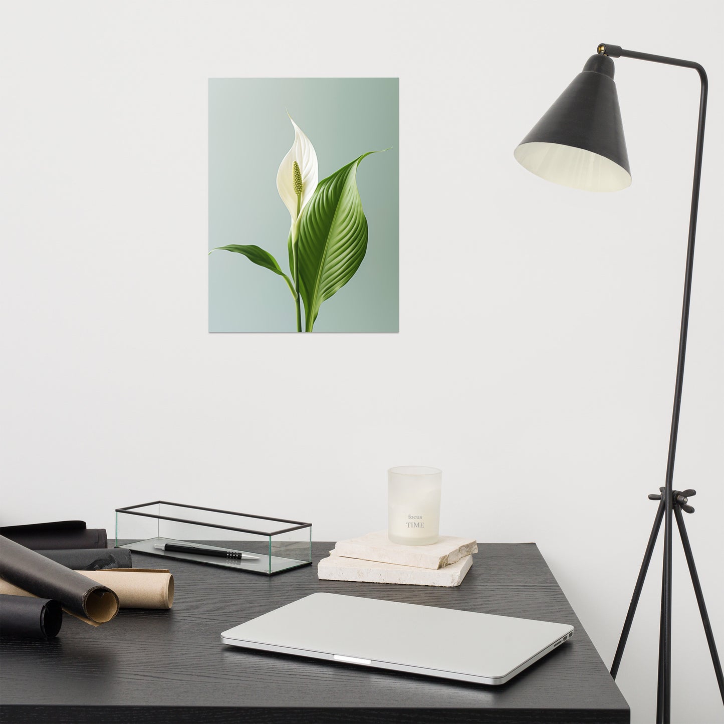 Morning Light Lily Realism Painting Digital Artwork Loose Art Print