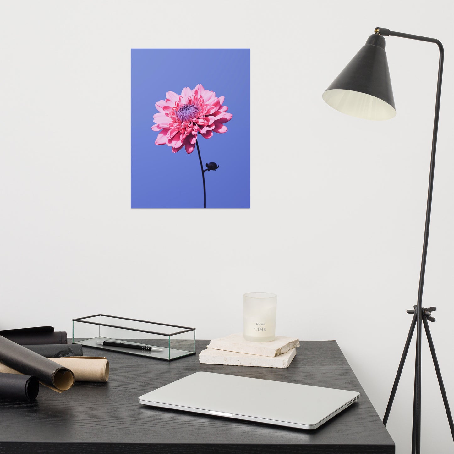 Sky Blossom Flower Photorealistic Painting Digital Artwork Loose Art Print