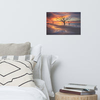 Sunrise and Trees At Edisto Island Coastal Landscape Photo Loose Wall Art Prints