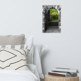 Garden Entryway Black and White Botanical Nature Photo Loose Unframed Wall Art Prints