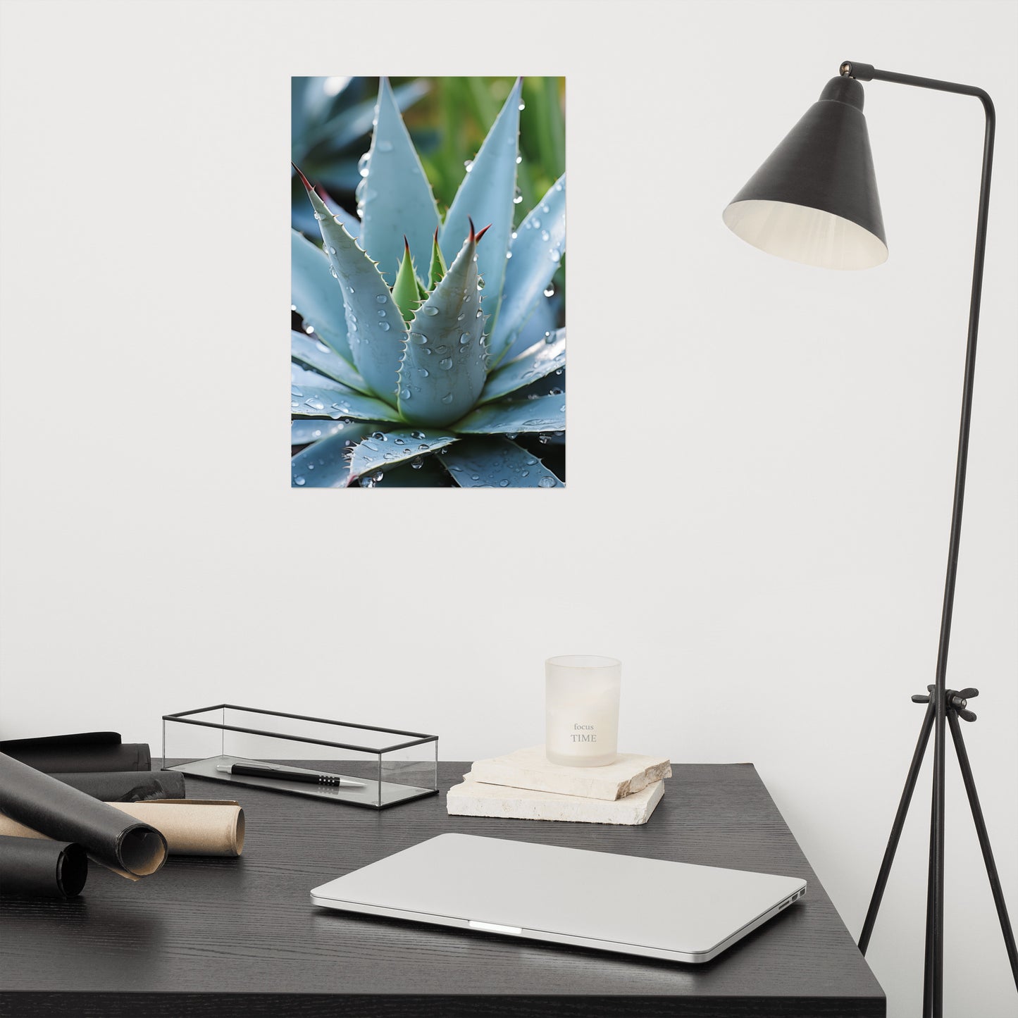 Cactus Painting Realistic: A Reminder of Beauty Botanical Rustic Photorealism - Digital Artwork Loose Art Print