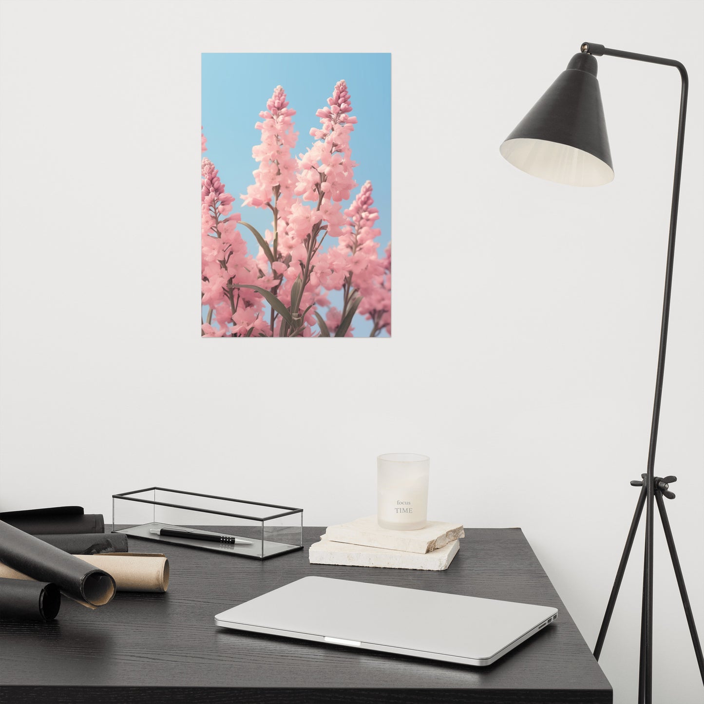 Pink Floral Art Prints: Ethereal Garden Pastel Floral Photorealism - Digital Artwork Loose Art Print