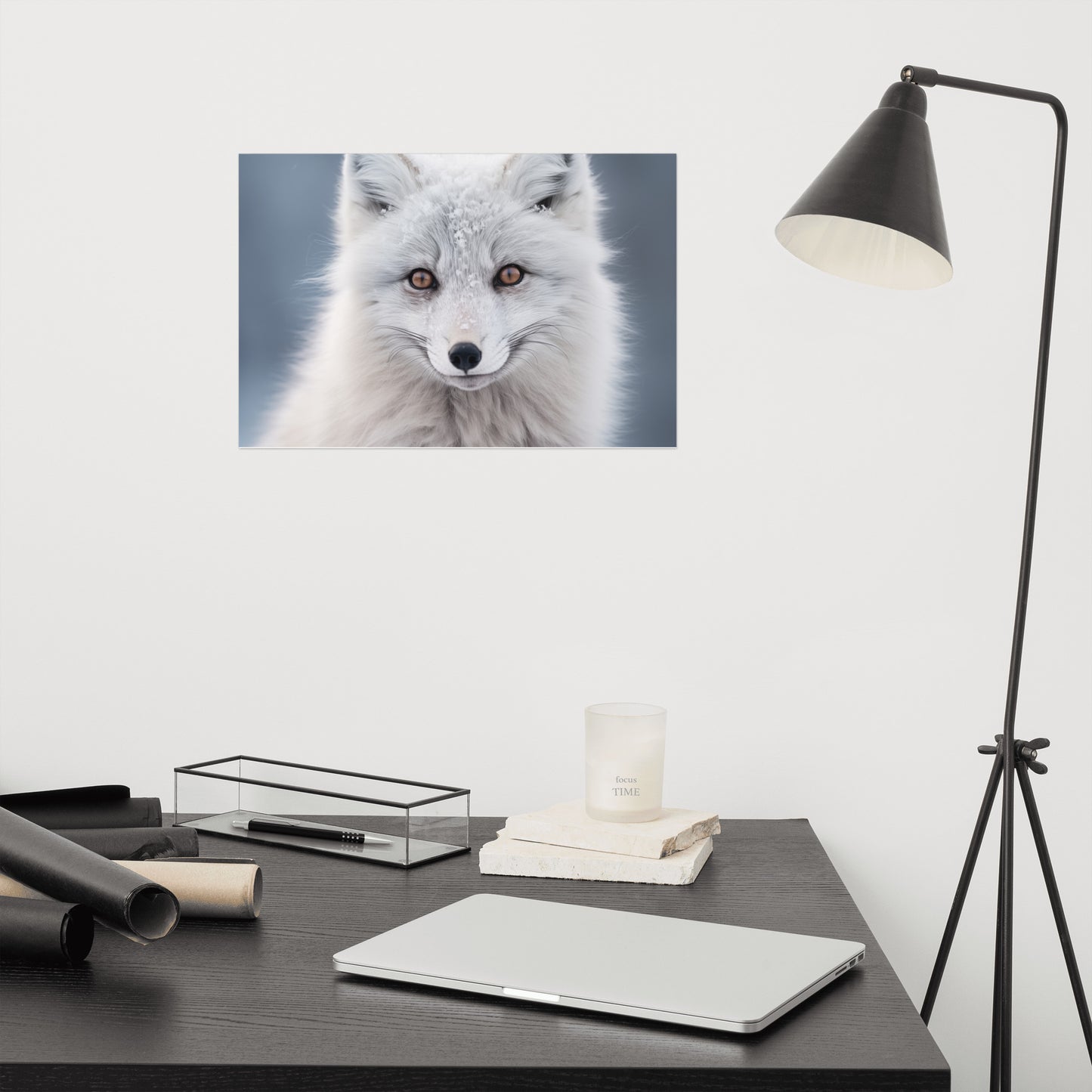 Wall Art Fox: Eyes of the North Photorealism - Digital Artwork Loose Art Print