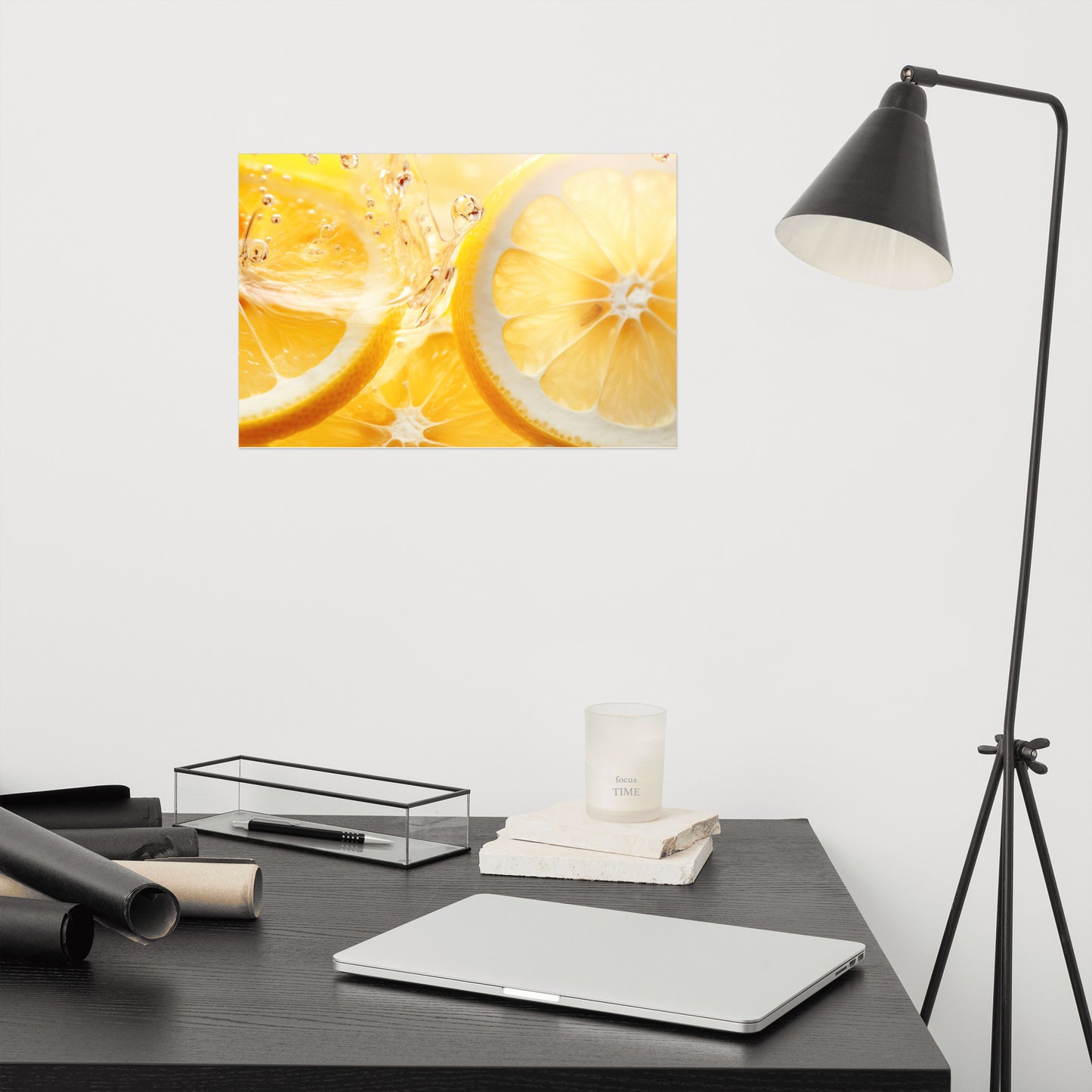 Golden Elixir Photorealism - Digital Artwork Loose Art Print