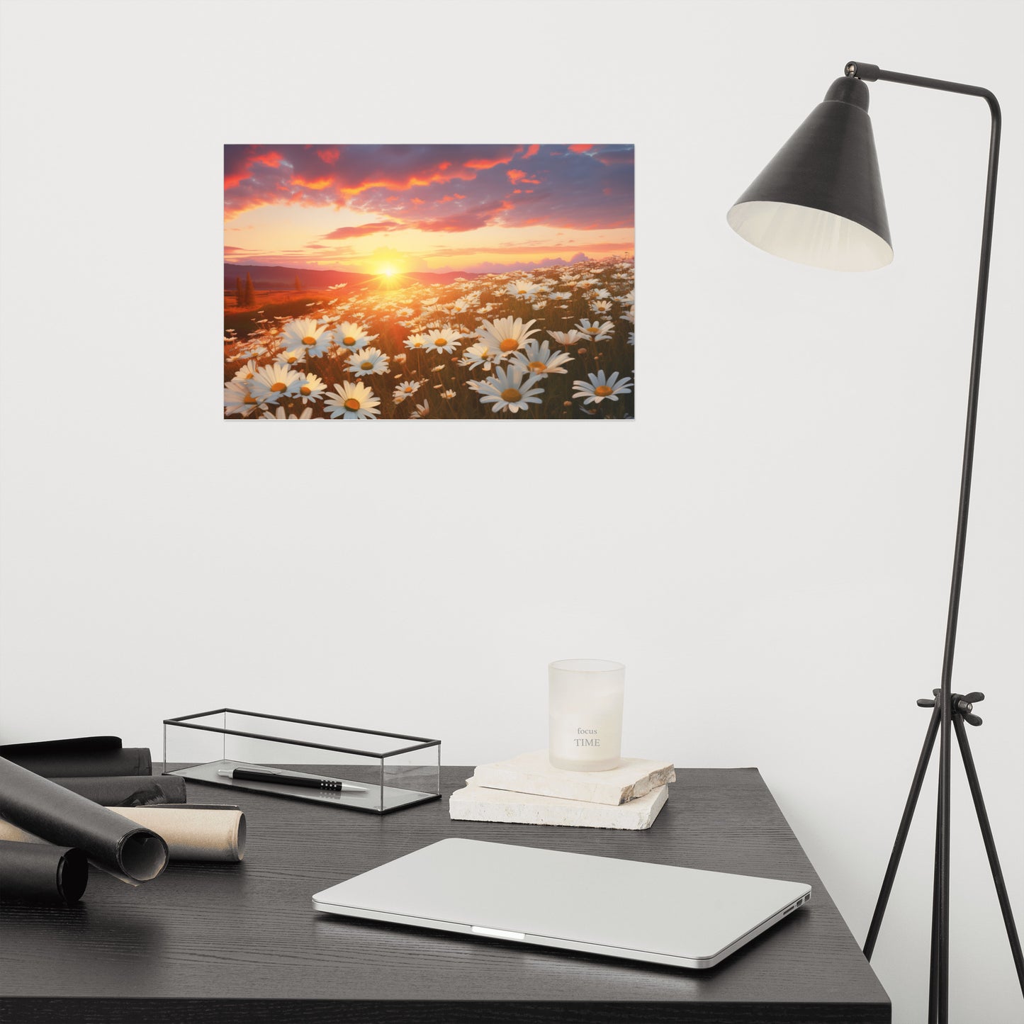 Golden Hour Glory Photorealism - Digital Artwork Loose Art Print