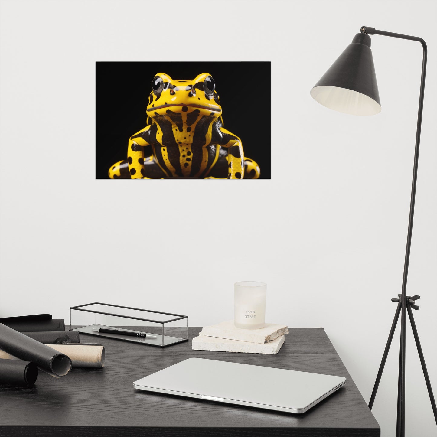 Nature's Masterpiece Southern Corroboree Frog Close-up Photorealism - Digital Artwork Loose Art Print