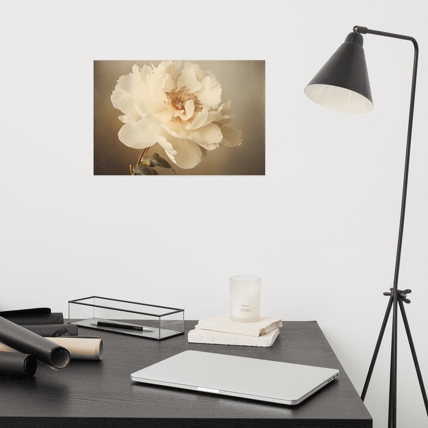 Nostalgic Bloom Retro Subdued Photorealism - Digital Artwork Loose Art Print