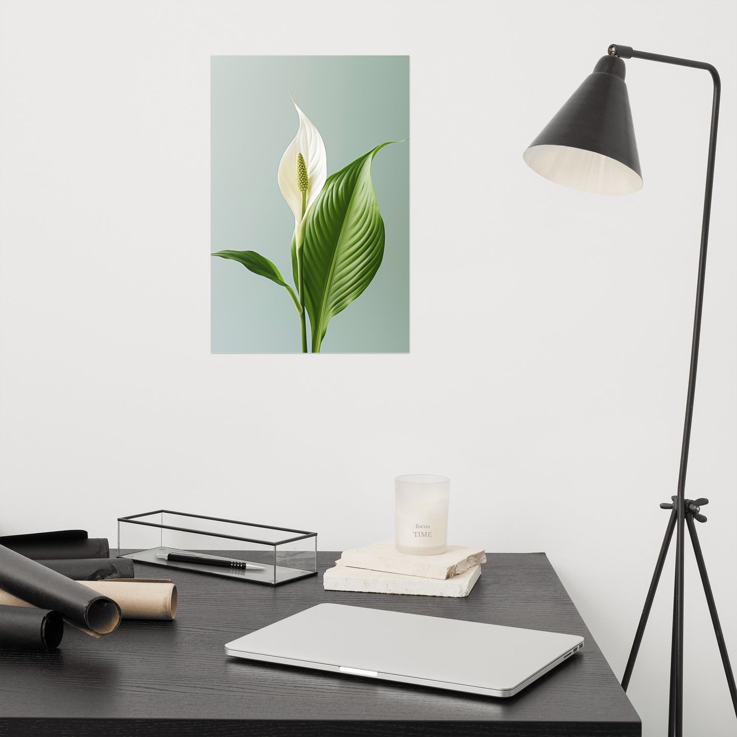 Morning Light Lily Realism Painting Digital Artwork Loose Art Print