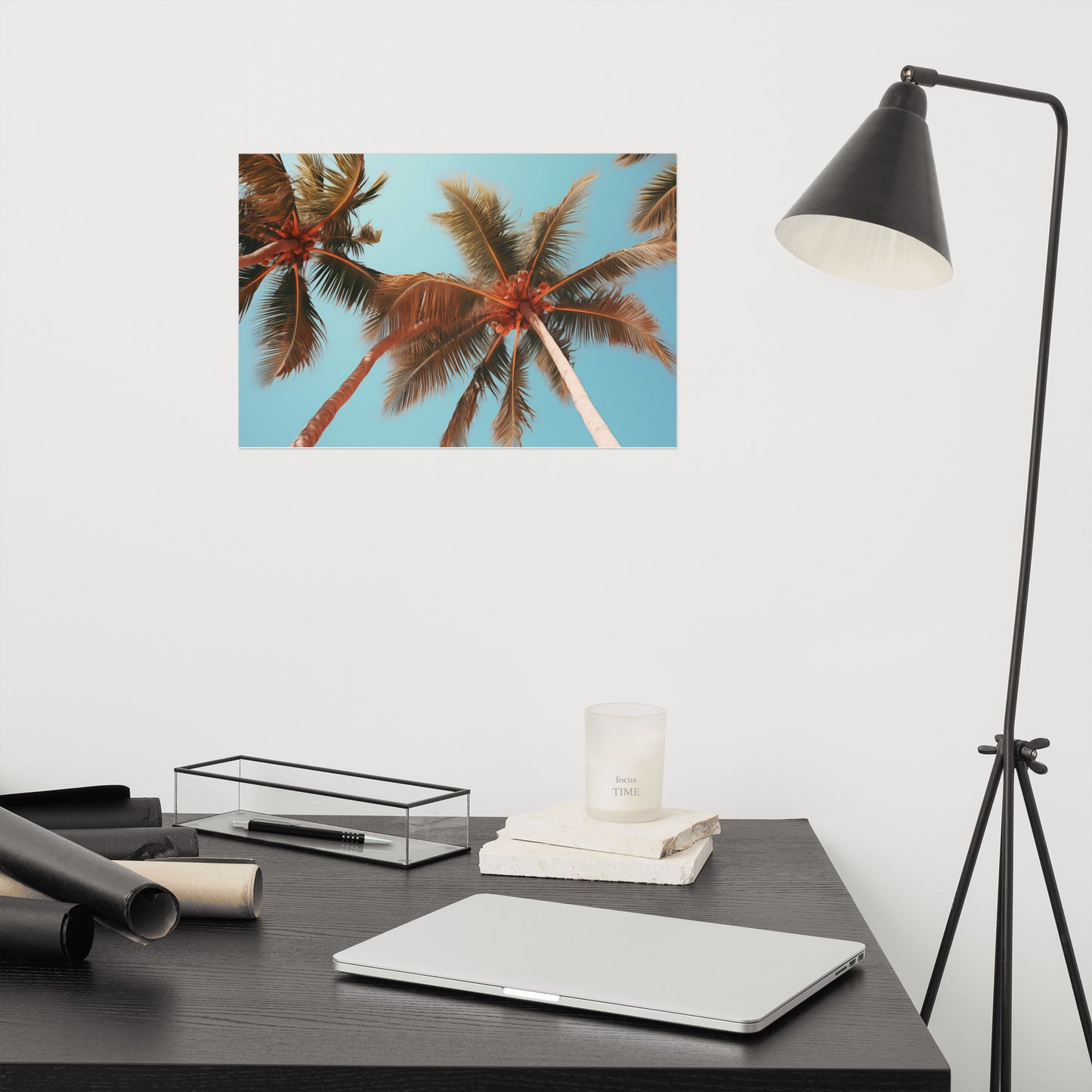 Tropical Tranquility Realism Painting Digital Artwork Loose Art Print