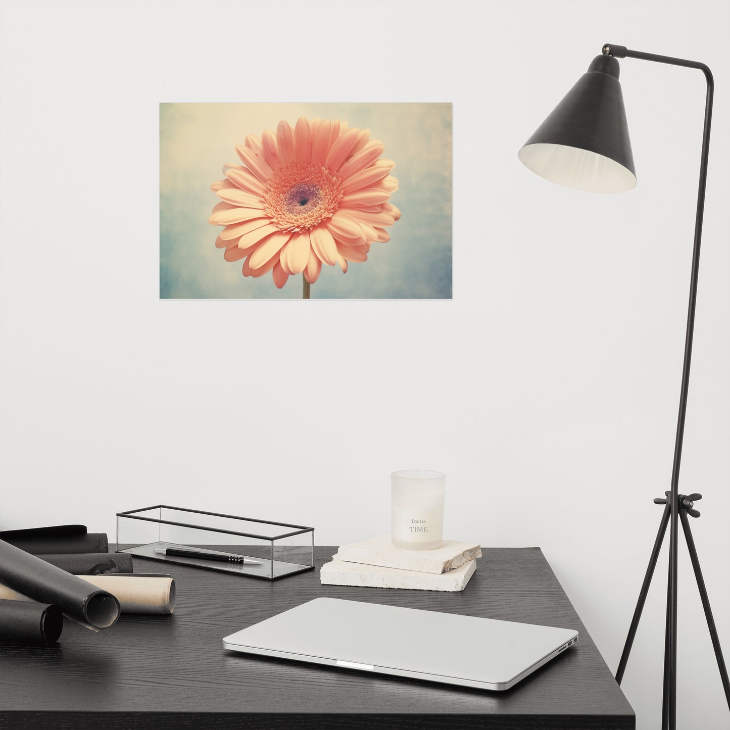 Solitary Splendor Photorealistic Painting Digital Artwork Loose Art Print