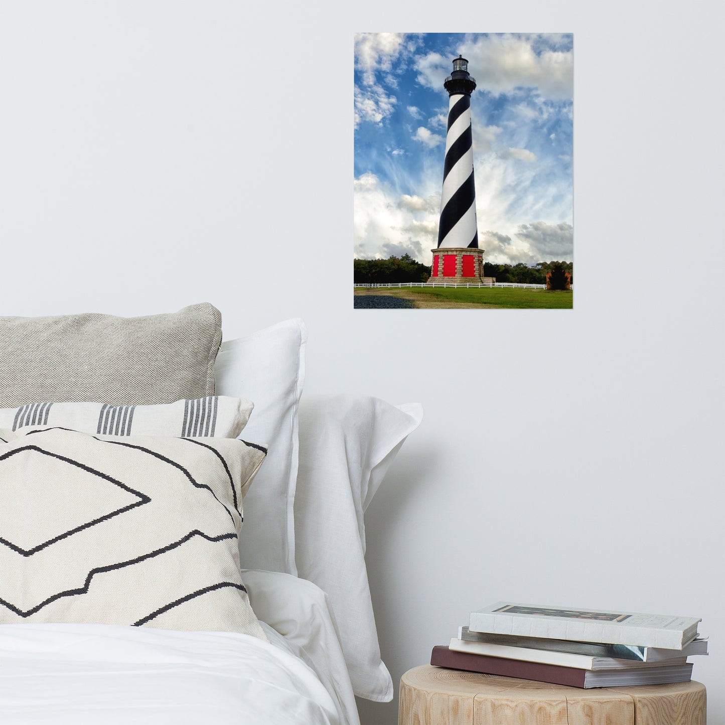 Cape Hatteras Lighthouse Landscape Photo Loose Wall Art Print