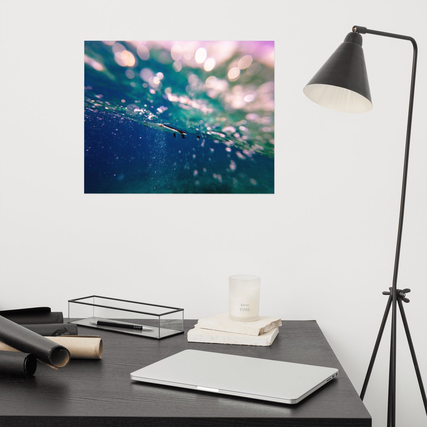 Bubble Trouble Coastal Abstract Lifestyle Photograph Frameable Wall Art Print