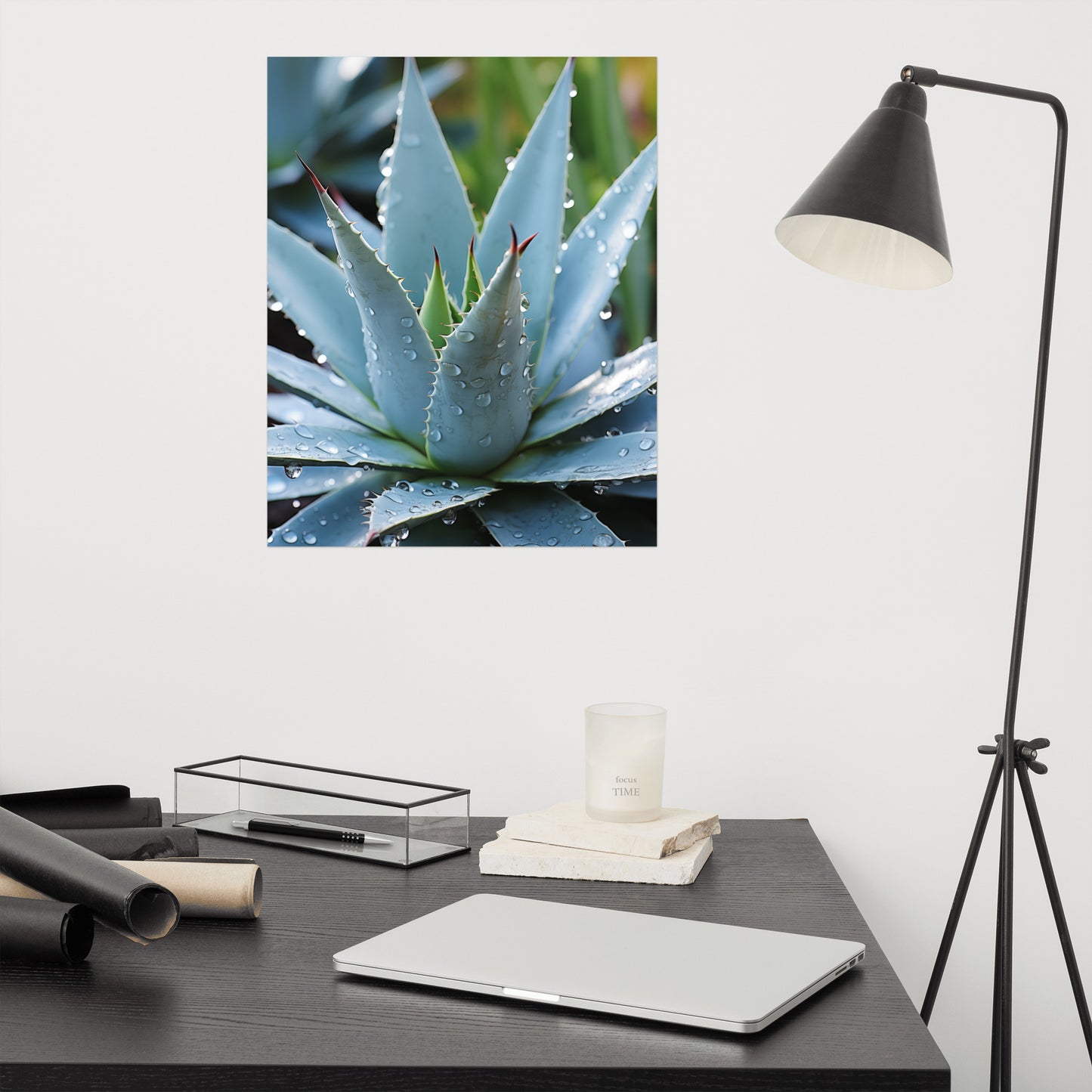 Cactus Painting Realistic: A Reminder of Beauty Botanical Rustic Photorealism - Digital Artwork Loose Art Print