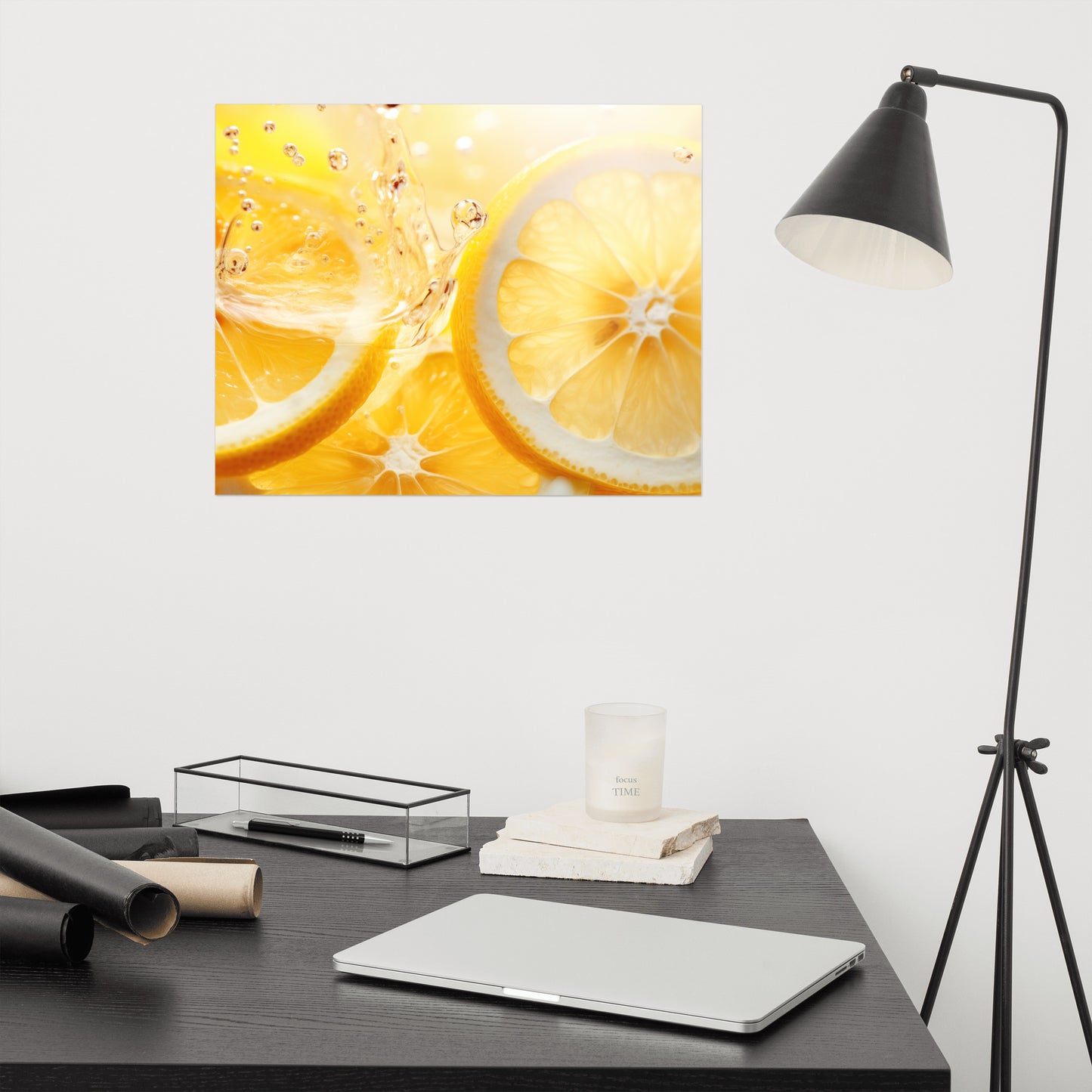 Golden Elixir Photorealism - Digital Artwork Loose Art Print