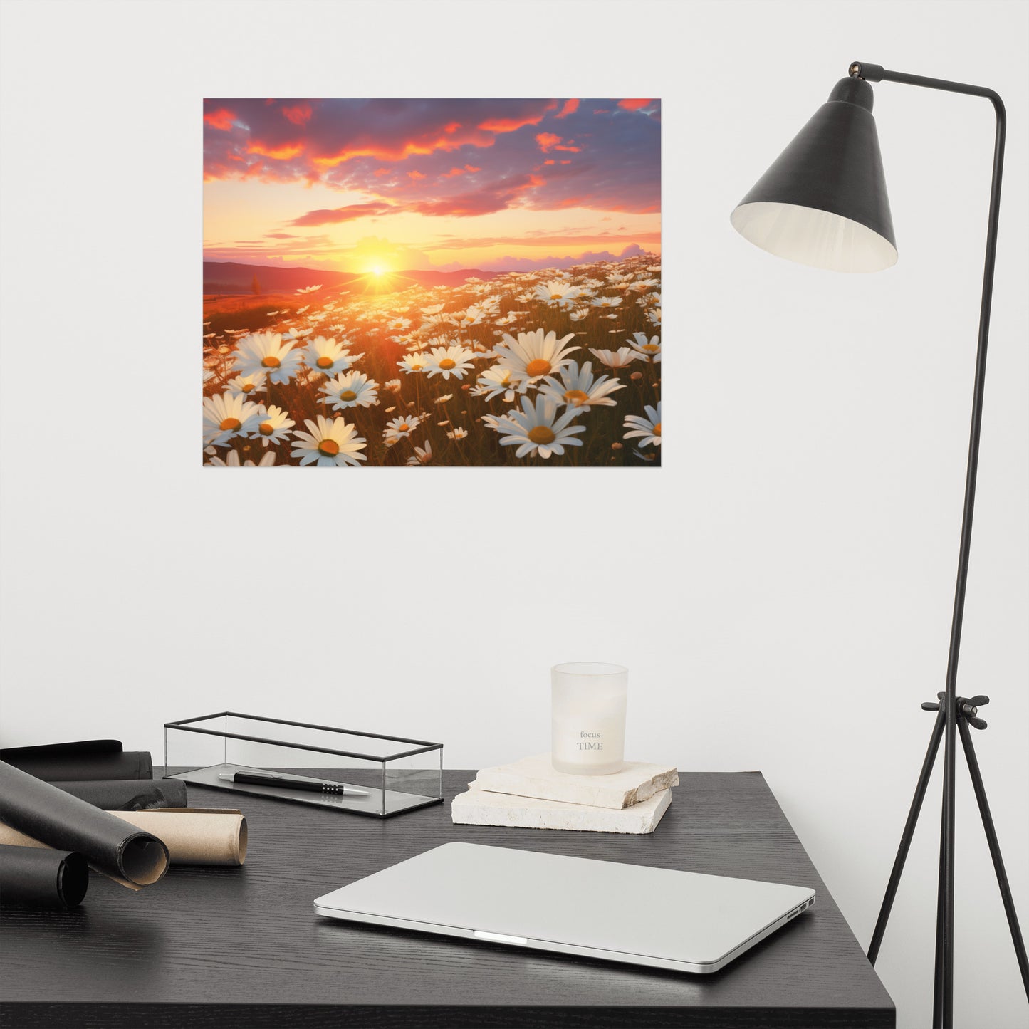 Golden Hour Glory Photorealism - Digital Artwork Loose Art Print