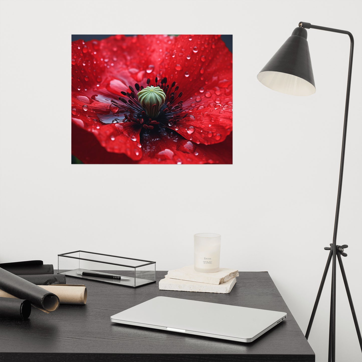 Solitary Beauty Photorealism - Digital Artwork Loose Art Print