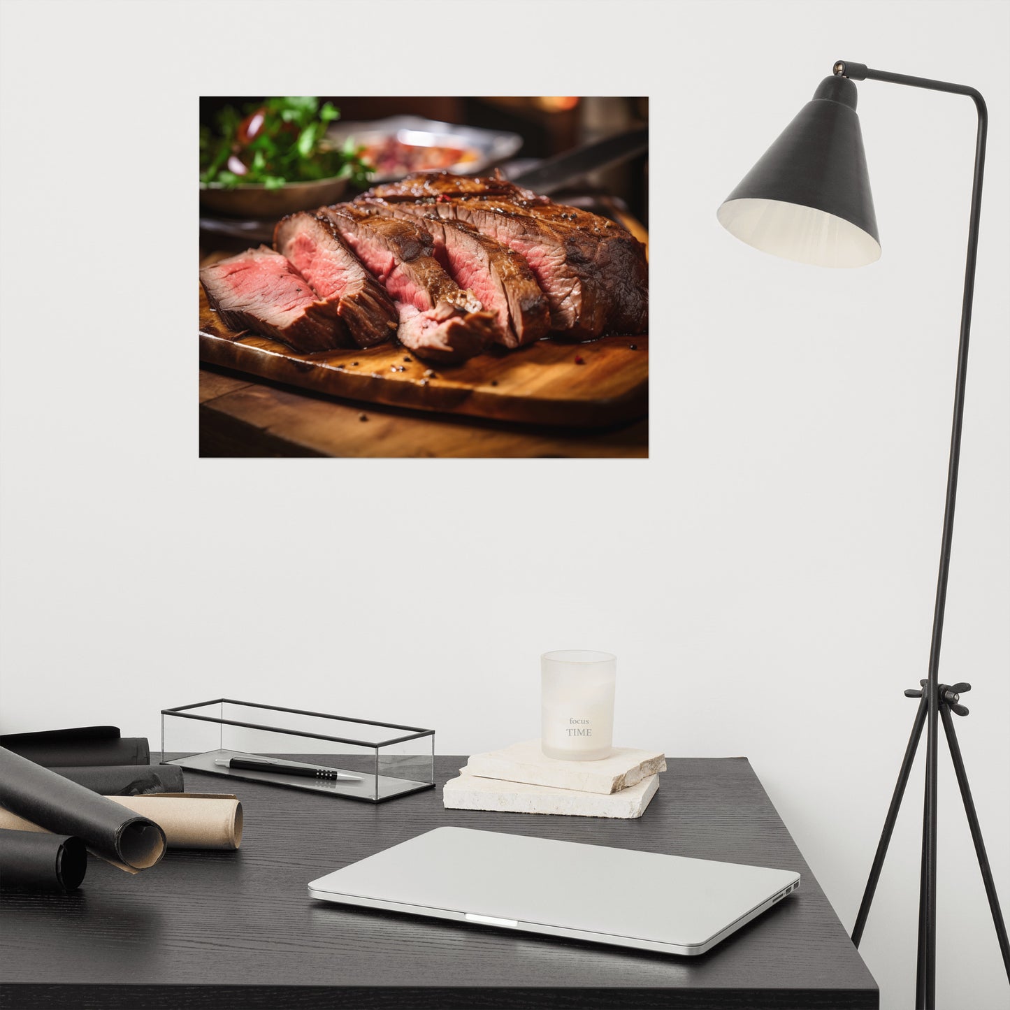 Food Art Steak Photorealistic 2 Digital Artwork Loose Art Print