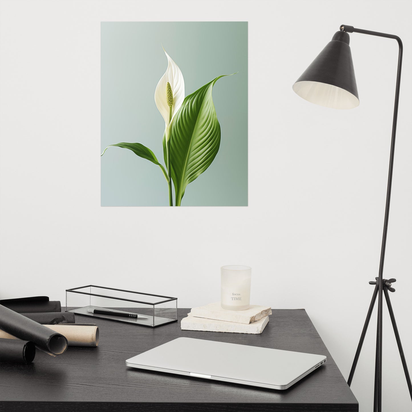 Morning Light Lily Realism Painting Digital Artwork Loose Art Print