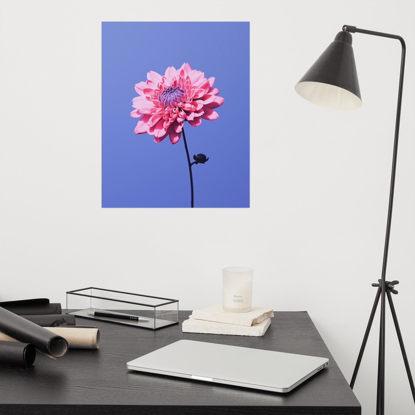 Sky Blossom Flower Photorealistic Painting Digital Artwork Loose Art Print