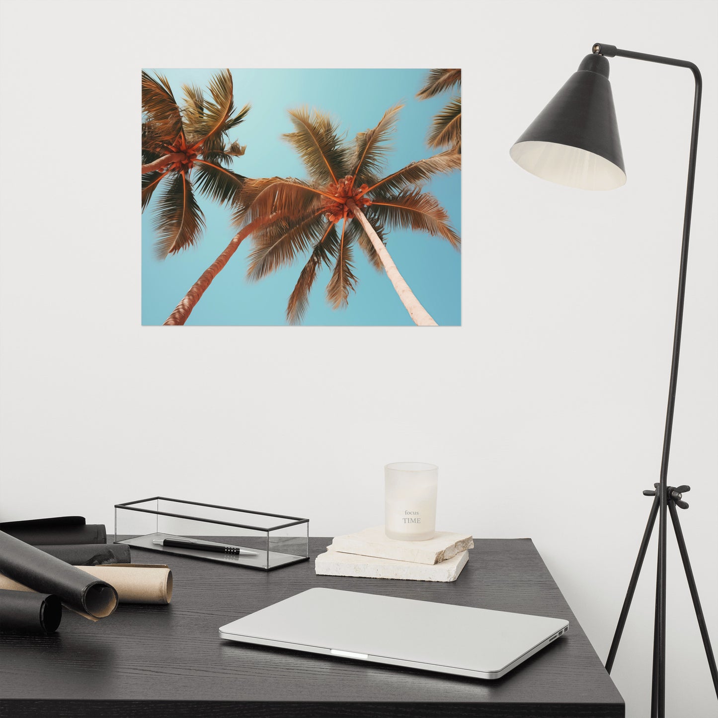 Tropical Tranquility Realism Painting Digital Artwork Loose Art Print