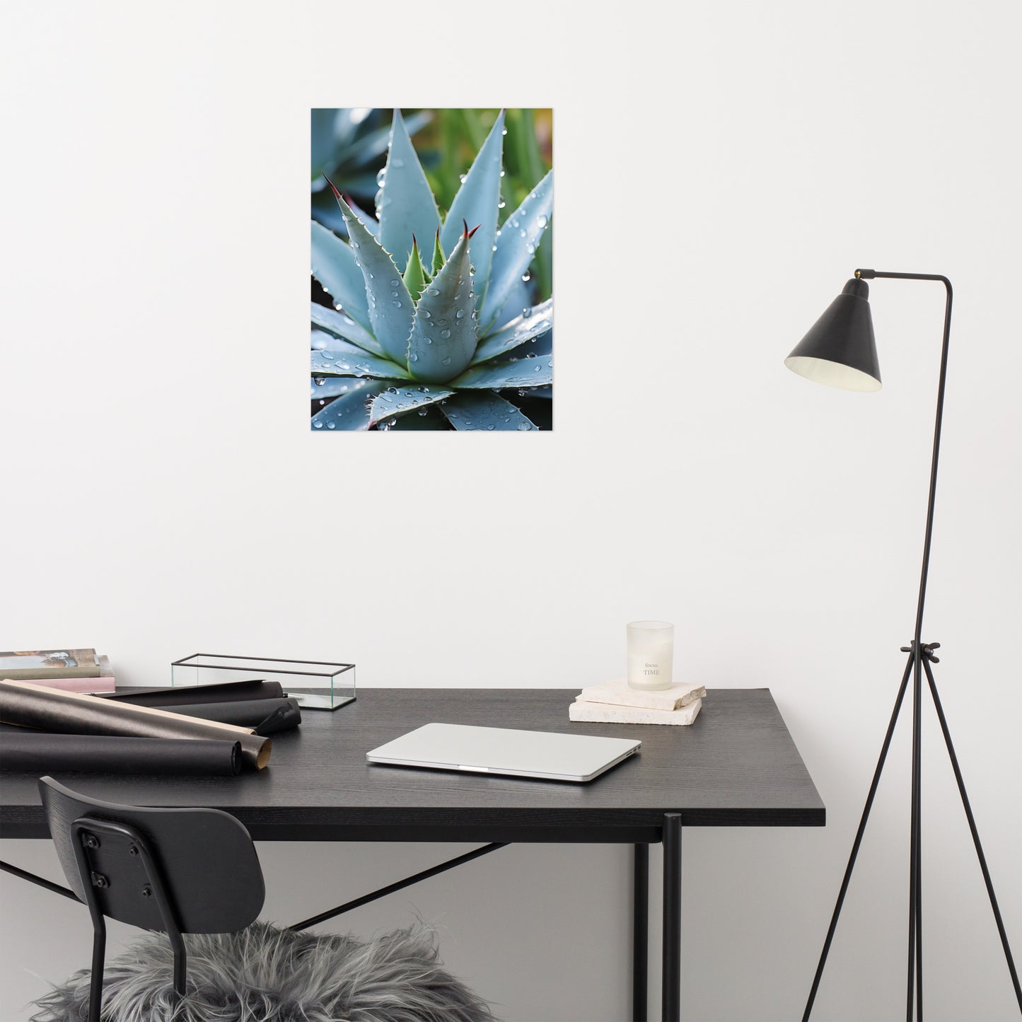 Cactus Painting Realistic: A Reminder of Beauty Botanical Rustic Photorealism - Digital Artwork Loose Art Print