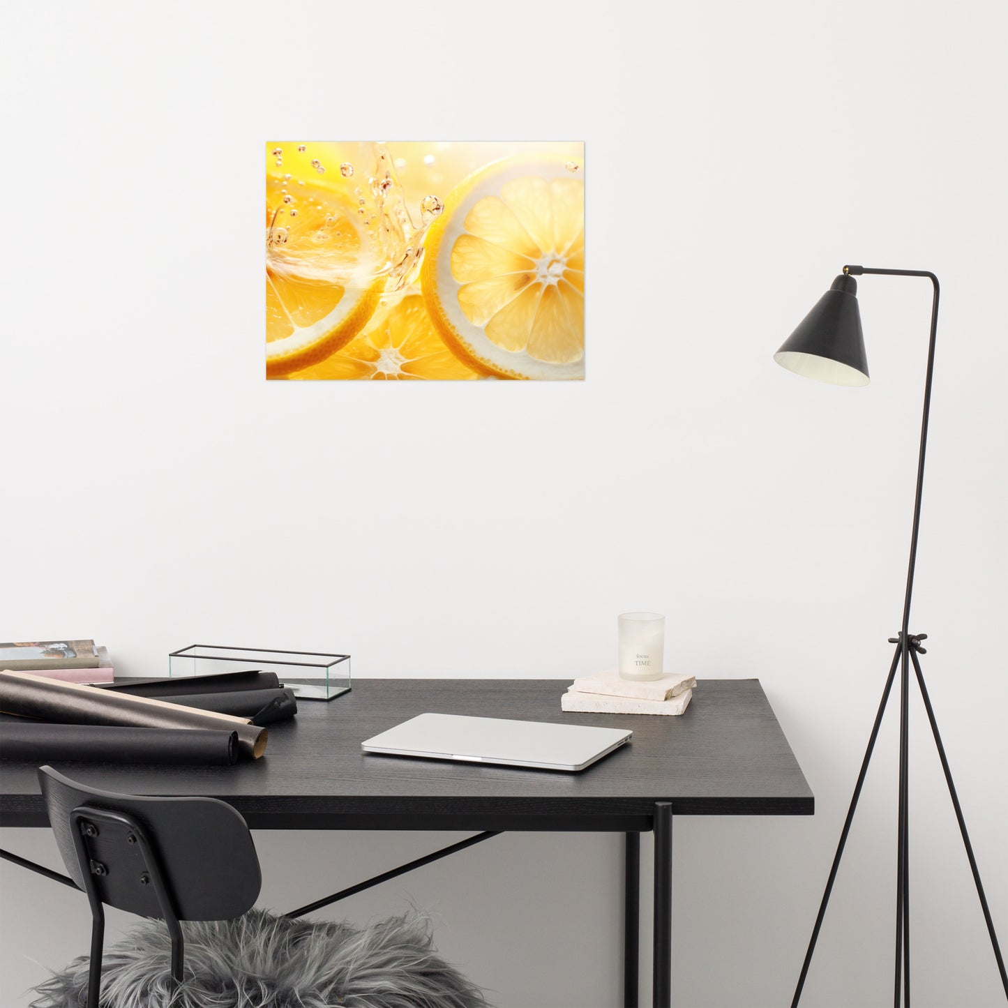 Golden Elixir Photorealism - Digital Artwork Loose Art Print