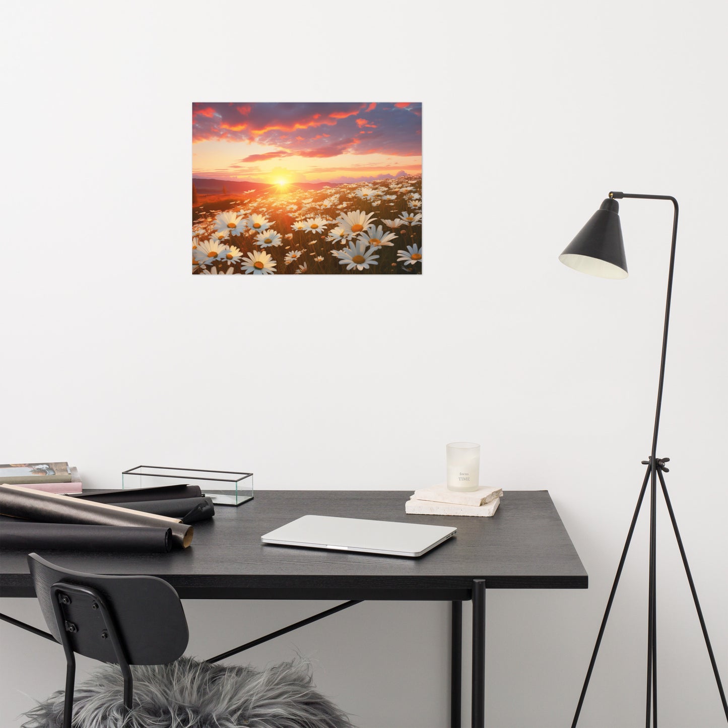 Golden Hour Glory Photorealism - Digital Artwork Loose Art Print