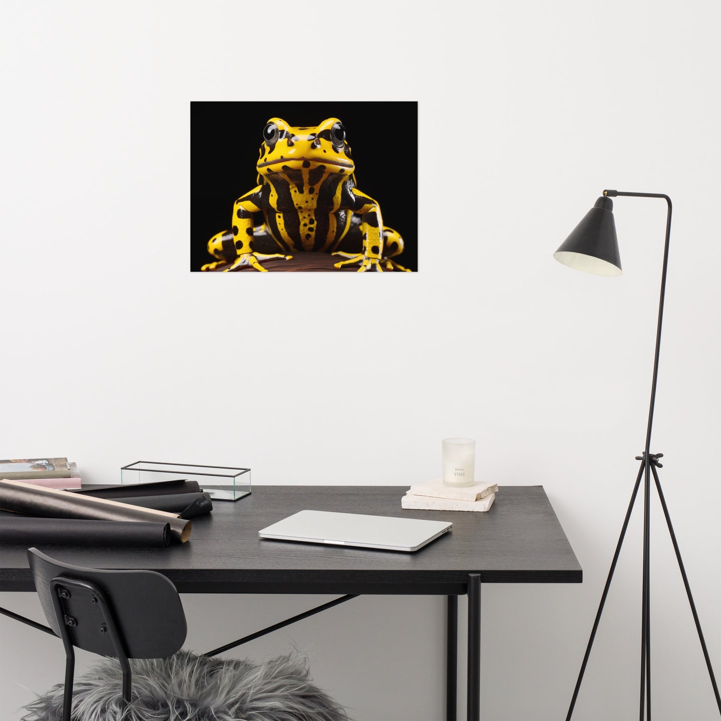 Nature's Masterpiece Southern Corroboree Frog Close-up Photorealism - Digital Artwork Loose Art Print