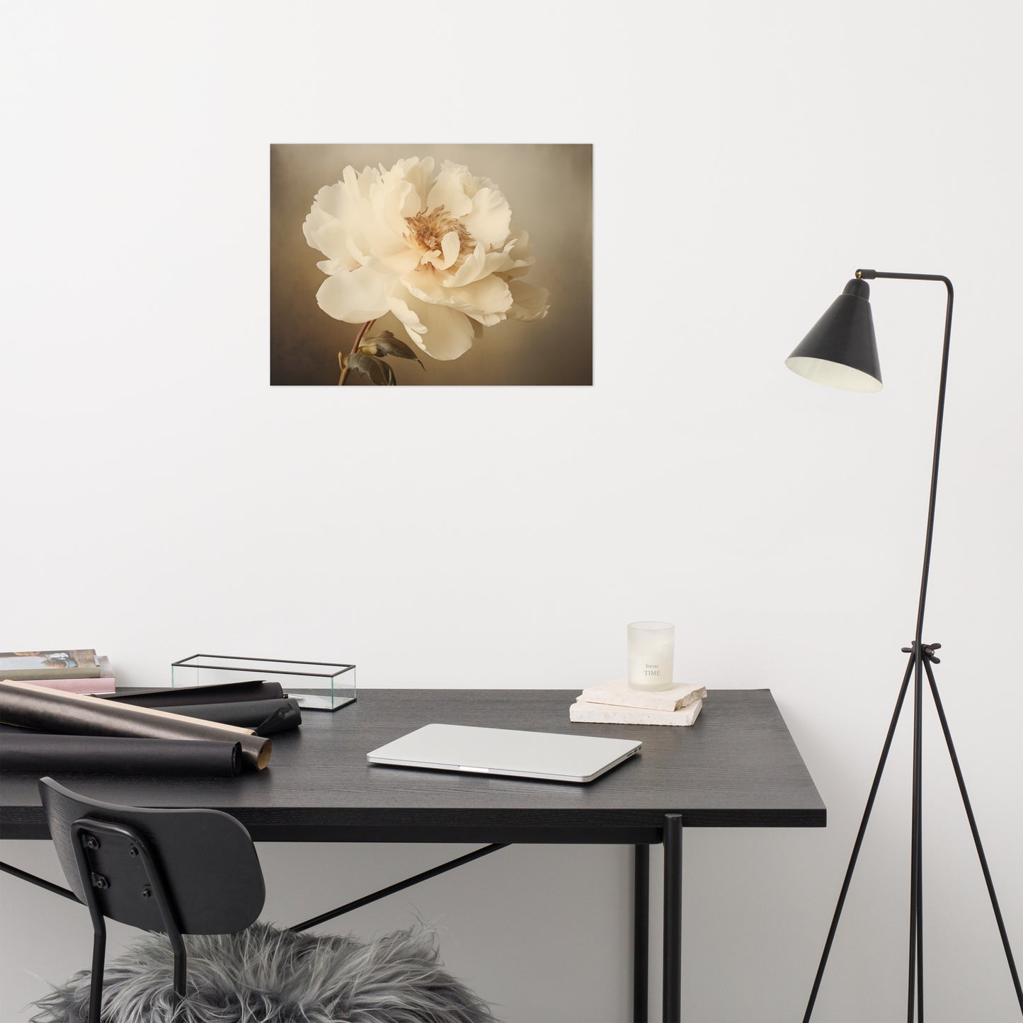 Nostalgic Bloom Retro Subdued Photorealism - Digital Artwork Loose Art Print