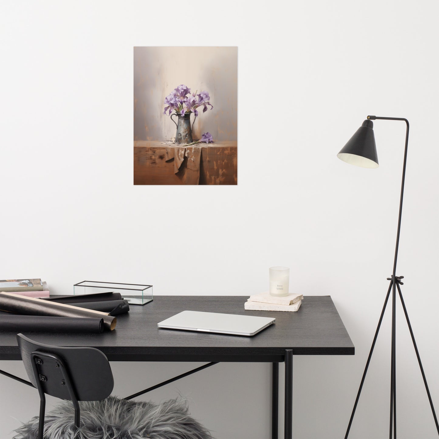 Petals in the Light Pastel Painting - Digital Artwork Loose Art Print