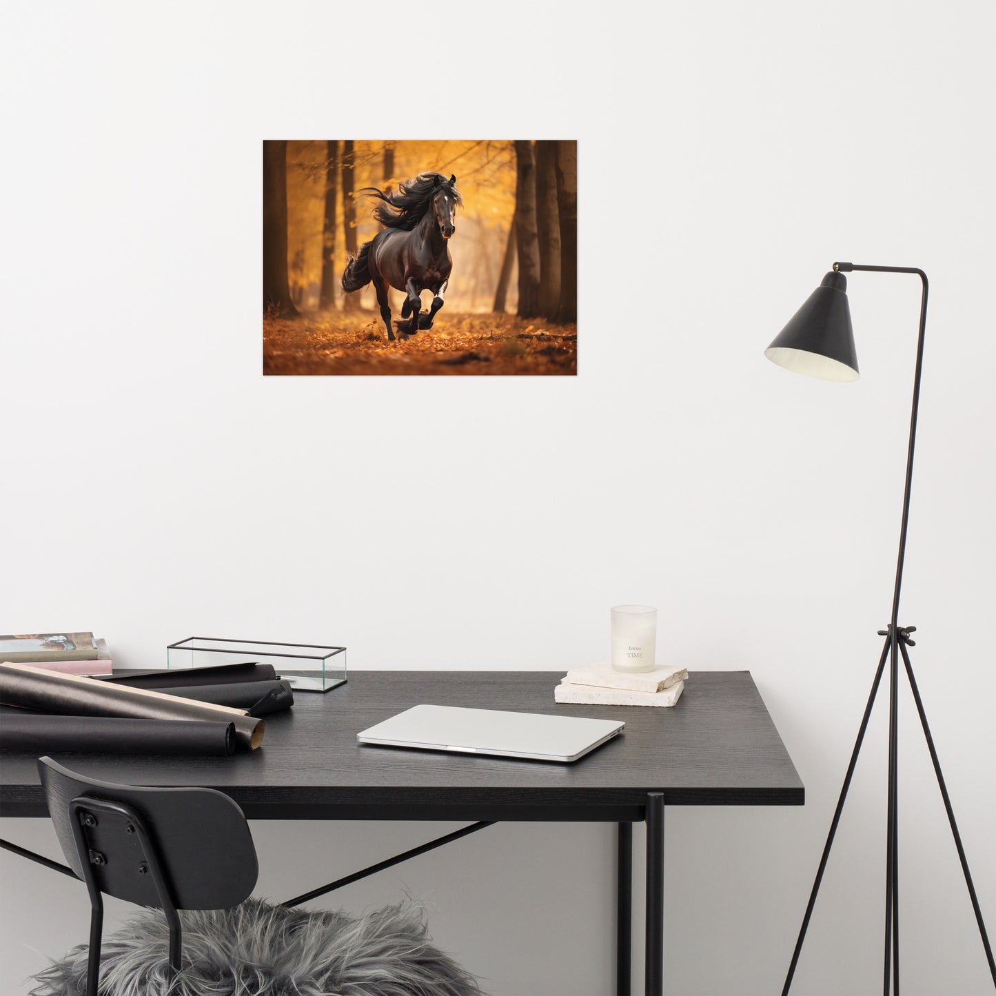 Untamed Beauty Rustic Wildlife Photorealism - Digital Artwork Loose Art Print