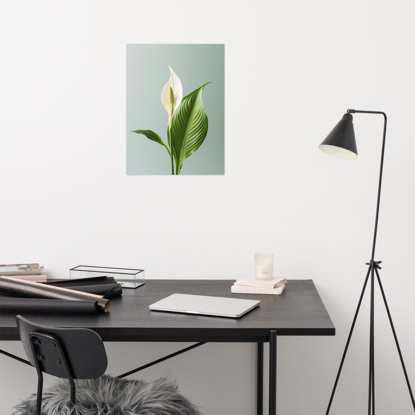 Morning Light Lily Realism Painting Digital Artwork Loose Art Print