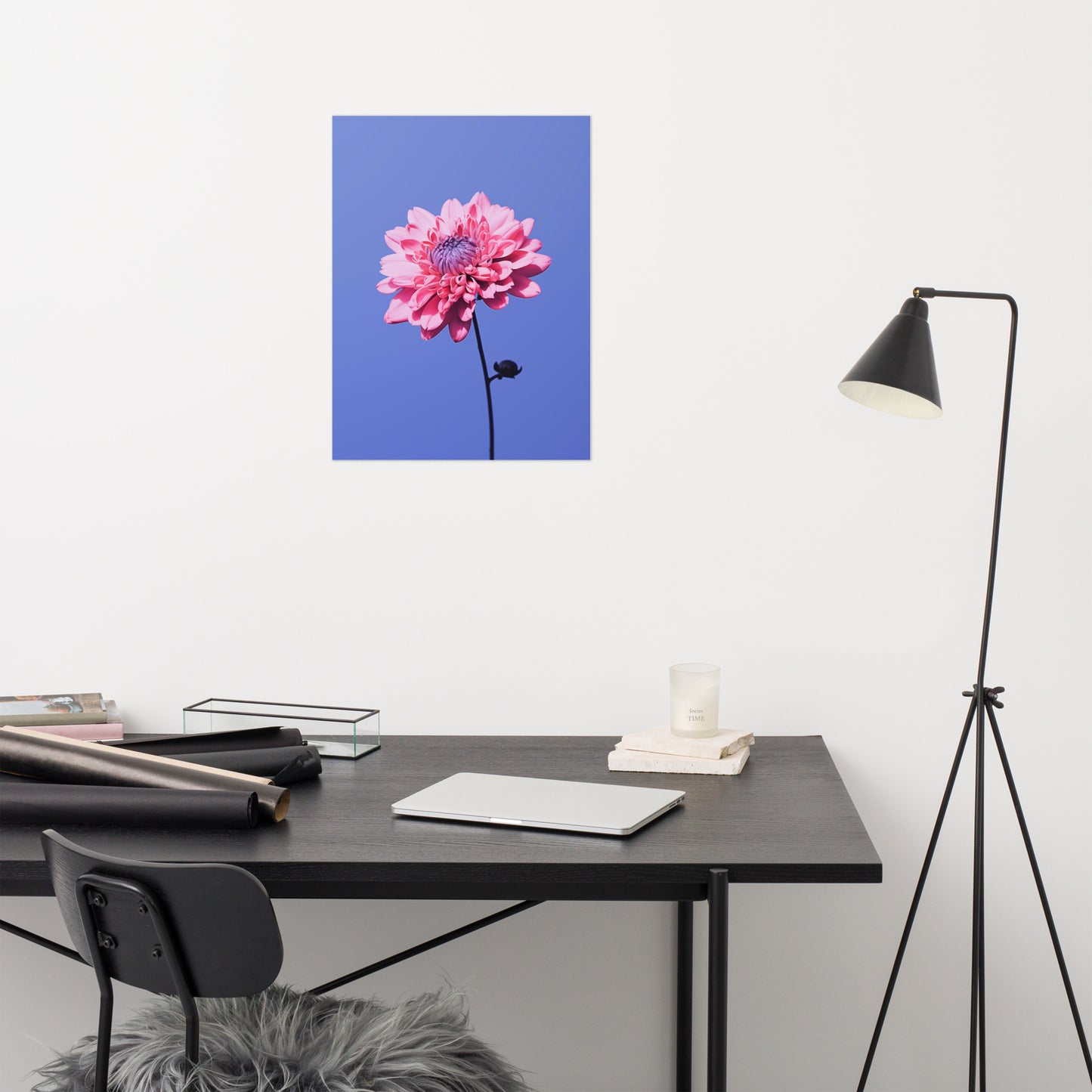 Sky Blossom Flower Photorealistic Painting Digital Artwork Loose Art Print