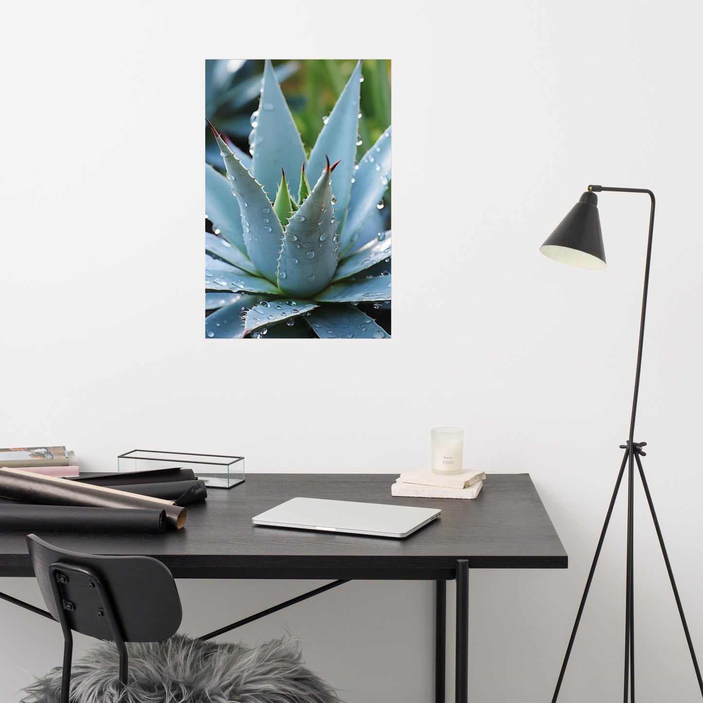 Cactus Painting Realistic: A Reminder of Beauty Botanical Rustic Photorealism - Digital Artwork Loose Art Print