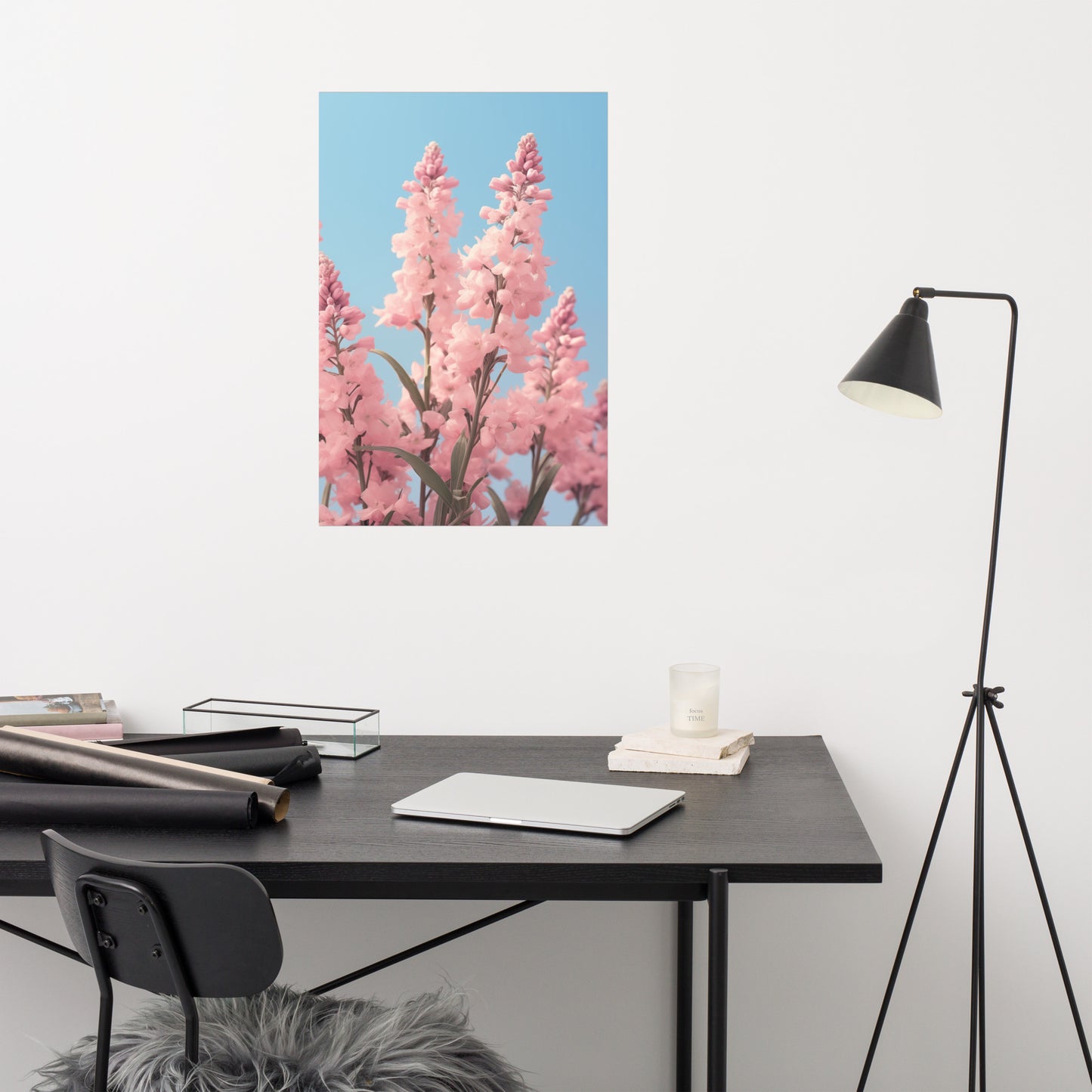 Pink Floral Art Prints: Ethereal Garden Pastel Floral Photorealism - Digital Artwork Loose Art Print